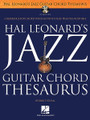 Jazz Guitar Chord Thesaurus. For Guitar. Guitar Educational. Softcover with CD. Guitar tablature. 112 pages. Published by Hal Leonard.

To become fluent in the language of jazz and music in general, musicians must develop equality of all twelve keys. The goal of this book is not only to provide a reference for learning chord fingerings, but to offer a daily practice routine to increase the guitarist's vocabulary of chords. This book will provide a clear cut path to learning all the inversions of seventh chords by using the two main building blocks of jazz harmony: major and minor ii-V-I chord progressions. The accompanying CD includes backup tracks to 10 jazz standards to allow guitarists to apply their new chord vocabulary.