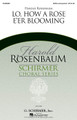 Lo, How a Rose E'er Blooming (Harold Rosenbaum Choral Series). Edited by Harold Rosenbaum. Arranged by Harold Rosenbaum. For Choral (SATB). Choral. 12 pages. Published by G. Schirmer.

Create a meditative moment in your concert with this reflective setting of the famous Praetorius chorale tune from Piae Cantiones. Performed by The Canticum Novum Singers – Harold Rosenbaum, conductor. Duration: ca. 4:30.

Minimum order 6 copies.