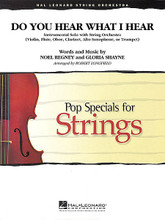 Do You Hear What I Hear ((Solo with String Orchestra)). By Gloria Shayne and Noel Regney. Arranged by Robert Longfield. For Orchestra (Score & Parts). Pop Specials for Strings. Grade 3-4. Published by Hal Leonard.

Similar to his acclaimed version of Gabriel's Oboe, Robert has provided another flexible program piece that features a solo player accompanied by string orchestra. Parts are provided for violin, flute, oboe, clarinet, alto saxophone, or trumpet soloist. A nice holiday showcase to feature a special student player. Dur: 2:30.