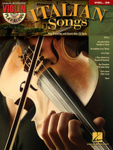 Italian Songs. (Violin Play-Along Volume 39). By Various. For Violin. Violin Play-Along. Softcover with CD. 16 pages. Published by Hal Leonard.

The Violin Play-Along series will help you play your favorite songs quickly and easily. Just follow the music, listen to the CD to hear how the violin should sound, and then play along using the separate backing tracks. With the melody and lyrics included in the book, you may also choose to sing along. Chord symbols are provided should you wish to elaborate on the melody. The audio CD is playable on any CD player, and also enhanced so Mac & PC users can adjust the recording to any tempo without changing pitch!