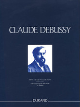 Fantasie pour piano et orchestre, second version Critical Edition Full Score, Hardbound by Claude Debussy (1862-1918). Edited by Jean-Pierre Marty. For Score (Score). CRITICAL EDITIONS. 246 pages. Editions Durand #DB15575. Published by Editions Durand.

Musicological edition, French/English foreword, selective bibliography, critical notes, variants, appendices and facsimiles. Clothbound with illustrated dust jacket.