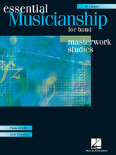 Essential Musicianship for Band - Masterwork Studies. (Clarinet). For Concert Band. Essential Musicianship Band. Book with CD. 88 pages. Published by Hal Leonard.

Introducing the first-ever curriculum for high school band! Essential Musicianship for Band is the perfect tool to assist your ensemble in developing the skills needed to read, rehearse, and perform band repertoire with precision and artistry. Using proven methods for superior sound production and ensemble technique, your students will transform printed notes into a meaningful musical experience. Fits easily into the traditional concert band setting.