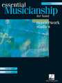Essential Musicianship for Band - Masterwork Studies. (F Horn). For Concert Band. Essential Musicianship Band. Book with CD. 88 pages. Published by Hal Leonard.

Introducing the first-ever curriculum for high school band! Essential Musicianship for Band is the perfect tool to assist your ensemble in developing the skills needed to read, rehearse, and perform band repertoire with precision and artistry. Using proven methods for superior sound production and ensemble technique, your students will transform printed notes into a meaningful musical experience. Fits easily into the traditional concert band setting.