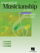 Ensemble Concepts for Band - Fundamental Level. (Flute). For Concert Band, Mixed Woodwind Ensemble. Essential Musicianship Band. Softcover. 16 pages. Published by Hal Leonard.

The highly acclaimed ensemble method by Eddie Green, John Benzer and David Bertman is now available for beginning and intermediate musicians. Ensemble Concepts – Fundamental Level is designed to help young ensembles to acquire solid performance skills while also learning overall musicianship. The exercises fit easily into your warm-up routine, so you don't have to sacrifice musicianship for the sake of the “nuts and bolts” learning all young musicians need. Every aspect of ensemble development is introduced individually, in developmental order, then combined for more advanced practice.