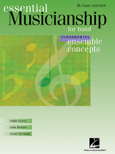 Ensemble Concepts for Band - Fundamental Level. (Bass Clarinet). For Concert Band, Mixed Woodwind Ensemble. Essential Musicianship Band. Softcover. 16 pages. Published by Hal Leonard.

The highly acclaimed ensemble method by Eddie Green, John Benzer and David Bertman is now available for beginning and intermediate musicians. Ensemble Concepts – Fundamental Level is designed to help young ensembles to acquire solid performance skills while also learning overall musicianship. The exercises fit easily into your warm-up routine, so you don't have to sacrifice musicianship for the sake of the “nuts and bolts” learning all young musicians need. Every aspect of ensemble development is introduced individually, in developmental order, then combined for more advanced practice.