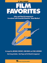 Film Favorites - Bb Bass Clarinet (Bass Clarinet). Arranged by John Moss, Michael Sweeney, and Paul Lavender. For Concert Band, Bass Clarinet. Hal Leonard Essential Elements Band Folios. Movies and Instructional. Grade 1-1.5. Instrumental solo/ensemble book. Solo part, harmony part and standard notation. 24 pages. Published by Hal Leonard.

As a follow up to the popular Movie Favorites, this eagerly awaited new collection features the hottest movie themes arranged for full band or individual soloists (with optional accompaniment CD - 860139). In the student books, each song includes a page for the full band arrangement as well as a separate page for solo use. Includes Pirates of the Caribbean * My Heart Will Go On * The Rainbow Connection * and more.
