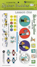 The Sticker Buddies 12-Lesson Pak is a companion to the workbook (sold separately as PM101 or with Sticker Buddies as PM101T). It provides students with fun, interactive ways to complete each lesson. There are daily practice puzzles, fingerboard tapes, reward badges and more. These weekly stickers will motivate and delight students, teachers and parents!