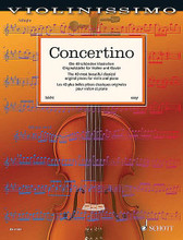 Concertino (Violin and Piano). By Various. Edited by Wolfgang Birtel. For Violin, Piano Accompaniment. String. Softcover. 226 pages. Schott Music #ED21561. Published by Schott Music.

40 easy original compositions for violin and piano, including music by Corelli * Handel * Mozart * Dancla * Elgar * and others: With fingerings, tempo suggestions and notes on the execution of ornaments.