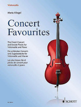 Concert Favorites (Cello and Piano). By Various. Edited by Maria Kliegel. String. Softcover. 112 pages. Schott Music #ED20916. Published by Schott Music.

13 concert and encore pieces, including works by Chopin * Schubert * Tchaikovsky * Saint-Saëns * Debussy * and others. Advanced Level.