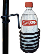 The SwirlyGig II. (Drink Holder for 1 inch Tubing - Black). Accessory. General Merchandise. Hal Leonard #SG2000. Published by Hal Leonard.

Fits on music stands and lawn chairs. Made of spring steel and coated with PVC for grip and durability. Holds most beverage containers as well as odds and ends. Also fits on drum hardware, bird feeders, lawn chairs, tree stands, shelving, wheelchairs or any vertical 1-inch tubing.