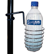 The SwirlyGig II. (Drink Holder for 1 inch Tubing - Silver). Accessory. General Merchandise. Hal Leonard #SG2020. Published by Hal Leonard.

Fits on music stands and lawn chairs. Made of spring steel and coated with PVC for grip and durability. Holds most beverage containers as well as odds and ends. Also fits on drum hardware, bird feeders, lawn chairs, tree stands, shelving, wheelchairs or any vertical 1-inch tubing.