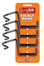 The SwirlyHook. (Accessory Holder for 1/2 inch Tubing - Four-Pack). Accessory. General Merchandise. Hal Leonard #SH1400. Published by Hal Leonard.

Fits snuggly on a standard mic stand. Made of resilient spring steel and coated in black PVC for grip and durability. Use it to hold headphones, tambourines, cables and more. Also fits on bird feeders, shelving or any vertical 1/2-inch tubing.