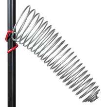 The SwirlyShtick. (Drum Stick Holder for 1 inch Tubing - Silver (Right-Side)). Accessory. General Merchandise. Hal Leonard #SS7020. Published by Hal Leonard.

Fits on standard drum hardware. Made out of resilient steel with a PVC coating for grip, durability and protection. Can hold up to 4 pairs of sticks and/or mallets. Also fits on shelving or any 1-inch vertical tubing.