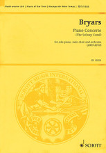 Piano Concerto (The Solway Canal) (Solo Piano, Male Choir, and Orchestra). By Gavin Bryars (1943-). Study Score. Study Score. Softcover. 80 pages. Schott Music #ED13529. Published by Schott Music.

Bryars' concerto focuses on the melodic line and sonorous qualities of the piano with the soloist embedding himself into the orchestral texture. Taking the lead from Busoni, Bryars also includes a male-voice choir in the work who sing settings of Scottish poet Edwin Morgan.