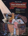 Duo-Schatzkiste (A Treasure Chest of Duos) (Cello Duet Performance Score). Edited by Elmar Preuer. String. Softcover. 80 pages. Schott Music #ED21386. Published by Schott Music.

Over fifty original works from the Baroque to the Modern era, presented in progressive order of difficulty. Includes music by Gabrielli * Haydn * Mozart * Offenbach * Bartók * and others.