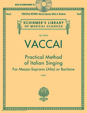 Practical Method of Italian Singing (Mezzo-Soprano (Alto) or Baritone, Book/CD). By Nicola Vaccai (1790-1848). Edited by John Glen Paton. For Voice. Vocal Method. Book with CD. 48 pages. G. Schirmer #LIB1910-B. Published by G. Schirmer.
Product,62117,Practical Method of Italian Singing - Contralto/Bass"