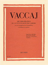 Practical Method of Italian Singing. (Contralto/Bass). By Nicola Vaccai (1790-1848). For Vocal. Vocal. Softcover. 36 pages. Ricordi #RER2997. Published by Ricordi.

The vocal methods of Nicola Vaccai (1790-1848) are well-known to classical singers and voice teachers around the world. Ricordi was the original publisher of Vaccai.