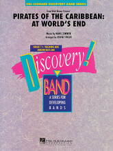 Pirates of the Caribbean: At World's End by Hans Zimmer (1957-). Arranged by Johnnie Vinson. For Concert Band (Score & Parts). Score and full set of parts.. Discovery Concert Band. Grade 1.5. Published by Hal Leonard.

Using the most recognizable themes from the final chapter of the Pirates of the Caribbean trilogy, Johnnie Vinson brings this exciting music to even the most inexperienced bands. Dur: 3:00.