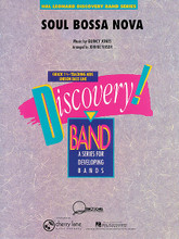 Soul Bossa Nova by Quincy Jones. Arranged by Johnnie Vinson. For Concert Band (Score & Parts). Score and full set of parts.. Discovery Concert Band. Grade 1.5. Published by Cherry Lane Music.

Even before Austin Powers adopted this catchy tune, it was recorded by Quincy Jones back in the '60s. This easy arrangement is sure to be a favorite with audiences of all ages and a blast for your students as well.