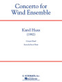 Concerto for Wind Ensemble by Karel Husa (1921-). For Concert Band. G. Schirmer Band/Orchestra. Grade 6. Published by G. Schirmer.

Commissioned by the Michigan State University Alumni Band, this three movement work by Pulitzer Prize-winning composer Karel Husa was the winner of the first Louis Sudler International Wind Band Composition Competition in 1983. Previously available only in rental, we are proud to offer this important work for publication.

A note from the composer: Divided into three movements, this work is a display of virtuoso passages given to solo instruments as well as to the groups of the ensemble. In the Fanfare of the first movement, the brass section “concertizes” in groups of four brass quintets (2 trumpets, horn, trombone and tuba or baritone), spread from left to right in back. The saxophones (S, A, T, B) are placed in front of the brass quintets, and the woodwinds occupy the front of the stage, with percussion on the left and right side. These groups, like the brass quintets, play in the concertante style, particularly in the first and last movements. At the same time, each movement contains individual solo passages (for example, timpani and flute in Movement I – “Drum Ceremony” and English horn and other low woodwinds in Movement II – “Elegy”). The composition of this piece was prompted by the excellence of wind and percussion players today, and by the incredible growth of wind ensembles, orchestras, and bands in the last 25 years. It is intended for their enjoyment.