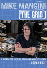 Mike Mangini: The Grid. (A System for Creative Drumming & Improvisation). By Mike Mangini. For Drums. Instructional/Drum/DVD. DVD. Hudson Music #HDDVDTG21. Published by Hudson Music.

This system is presented through performed examples and graphics, and is usable by drummers of all styles. Dividing your drumming into time signature, subdivision, dynamics, instrument sounds, limbs, style, and phrases, Mike demonstrates dozens of grooves, fills, and patterns from easy to extremely advanced. He systematically shows you how to use the Grid to expand your understanding of music and drumming, and improve your physical abilities. Filmed in two different studios on two different drum kits, including Mike's signature Dream Theater setup during the recording of the band's latest album, this 2-DVD set presents a brand-new and unique philosophy by one of the leading drummers of our time. Using Mike's system, you can grow exponentially as a drummer by increasing your speed, developing better independence, learning to use ostinatos and expanding your knowledge of styles. You will also learn to use polyrhythms, play in odd time signatures, develop a deeper understanding of the basics of rhythm and become a more creative player.