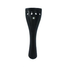 Ebony Viola Tailpiece with Gold Ring Full Size 13 cm.