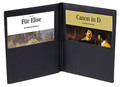 Marlo Concert Music Folders with Deep Gusseted Pockets. (Black). Accessory. General Merchandise. Hal Leonard #VS-1081G. Published by Hal Leonard.

These Concert Music Folders are designed to accommodate larger sized sheet music. This 1081G Marlo model features 5-1/2″ high, deep-gusseted, horizontal pockets. Folder size is 10 5/8″ x 13 1/4″ designed to hold 9 x 12 sheet music comfortably.