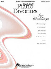 Fred Bock Piano Favorites for Weddings (Piano Solo). By Various. Arranged by Fred Bock. For Piano/Keyboard. Piano Solo Songbook (no lyrics). Upper Intermediate. 36 pages. Fred Bock Music Company #BG0979. Published by Fred Bock Music Company.

Ten beautiful Bock arrangements perfect for the contemporary wedding service. Titles include: Friends • Give Thanks • How Beautiful • I Am Loved • In This Very Room • Jesus Loves Me • The Lord's Prayer • Tell All the World About Love • We Are an Offering • We Are God's People. Includes a funny foreword by Fred's son Jonathan.