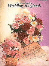 The New Complete Wedding Songbook by Various. For Piano/Vocal/Guitar. Piano/Vocal/Guitar Songbook. Wedding. Difficulty: easy-medium. Songbook. Vocal melody, piano accompaniment, lyrics, chord names and guitar chord diagrams. 128 pages. Published by Hal Leonard.

41 of the most requested and beloved songs for romance and weddings. Features: And This Is My Beloved * Anniversary Song * The Anniversary Waltz * Ave Maria * Can't Help Falling In Love * Canon in D (Pachelbel) * Could I Have This Dance * Endless Love * Feelings * For All We Know * The Hawaiian Wedding Song * How Deep Is Your Love * I Just Fall In Love Again * I Love You Truly * If We Only Have Love * Just The Way You Are * Let Me Call You Sweetheart * Longer * The Lord's Prayer * Love Me Tender * Love's Grown Deep * Melody of Love * Sunrise, Sunset * Through The Years * Too Much Heaven * True Love * Try To Remember * When I Need You * Whither Thou Goest * You Needed Me * You're My Everything * Your Song * and more.