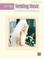 Love That Wedding Music. (Over 40 of the Best-Loved Wedding Songs). By Various. For Piano/Vocal/Guitar. P/V/C Mixed Folio; Piano/Vocal/Chords. Alfred's "Love That" Series. Wedding. Difficulty: medium. Songbook. Vocal melody, piano accompaniment, lyrics, chord names and guitar chord diagrams. 200 pages. Hal Leonard #MFM0513. Published by Hal Leonard.

Love That Wedding Music contains 45 of the most beloved wedding songs. Titles include Amazed * I Do * My First Night with You * and more.