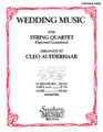 Wedding Music (String Solos & Ensemble/String Quartet). Arranged by Aufderhaar, Cleo. For String Bass. String Solos & Ensembles - String Quartet. Southern Music. Grade 4. 12 pages. Southern Music Company #B458STBS. Published by Southern Music Company.