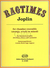 Ragtimes for Chamber Ensemble by Scott Joplin (1868-1917). Arranged by G. Horváth, György Horváth, and Gy. For Chamber Orchestra (Score & Parts). EMB. 74 pages. Editio Musica Budapest #Z13829. Published by Editio Musica Budapest.

Playing score and parts.