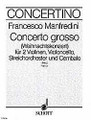 Concerto Grosso Op. 3, No. 12. (Score). By Francesco Manfredini. For Orchestra. Concertino (Chamber Orchestra). Score. 23 pages. Schott Music #CON94. Published by Schott Music.