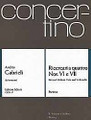 Ricercari for 4, Nos. 6 & 7 (Score). By Andrea Gabrieli (1533-1585). For Orchestra, String Quartet (Score). Concertino (Chamber Orchestra). Score. 24 pages. Schott Music #CON57. Published by Schott Music.