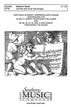 Nature's Hymn (Choral Music/Octavo Sacred Ttb). By Samaniego, Omar. TTB. Choral, Sacred, Octavo. Southern Music. Southern Music Company #SC808. Published by Southern Music Company.

Minimum order 6 copies.