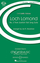 Loch Lomond ((No. 2 from Scottish Folk Song Suite) CME Celtic Voices). Arranged by Lee R. Kesselman. For Chorus, Piano (3 Part Treble). Celtic Voices. 8 pages. Boosey & Hawkes #M051472819. Published by Boosey & Hawkes.

This is one of the most famous of all Scottish songs - a song of friendship, of love, and of parting. This arrangement begins as a march, with soft, gentle (distant) bagpipes heard in the upper voices, as the singers resolve to part without sadness. The piece becomes progressively more legato and the pace slows. Finally, the end lingers, not wanting to leave the true love and memoires behind. No. 2 in Kesselman's Scottish Folk Song Suite. Duration: 3:15.