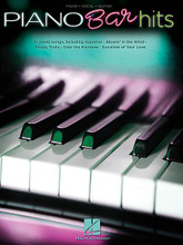 Piano Bar Hits by Various. For Piano/Vocal/Guitar. Piano/Vocal/Guitar Songbook. Softcover. 296 pages. Published by Hal Leonard.

60 songs to fill the tip jar, including: Ain't That a Shame • Aquarius • Billie Jean • Blowin' in the Wind • The Candy Man • Do-Re-Mi • Folsom Prison Blues • Happy Trails • High Hopes • I'd like to Teach the World to Sing (In Perfect Harmony) • It's a Small World • Jambalaya (On the Bayou) • Mack the Knife • Margaritaville • Mr. Bojangles • Theme from “New York, New York” • The Night They Drove Old Dixie Down • Over the Rainbow • Rhinestone Cowboy • Sunshine of Your Love • Tequila Sunrise • Tip-Toe Thru' the Tulips with Me • Volare • and more.