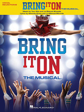 Bring It On - The Musical (Vocal Selections). By Amanda Green, Lin-Manuel Miranda (1980-), and Tom Kitt. For Piano/Vocal/Guitar. Vocal Selections. Softcover. 112 pages. Published by Hal Leonard.

In 2000, Bring It On hit movie theaters nationwide, presenting a fictitious story focusing on the competitive world of cheerleading and the rivalries it espouses. The stage musical version of the film, featuring music by Tom Kitt and Lin-Manuel Miranda, premiered in Atlanta in 2011, and then ran on Broadway in 2012. Our songbook presents a dozen songs from the musical in vocal line with piano accompaniment arrangments: Cross the Line • Enjoy the Trip • I Got You • It Ain't No Thing • It's All Happening • Killer Instinct • Legendary • One Perfect Moment • Something Isn't Right Here • Tryouts • We Ain't No Cheerleaders • We're Not Done.