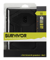 Survivor for iPad 2, iPad 3 and iPad (4th Gen) (Military-Duty Case with Stand). Griffin. General Merchandise.Hal Leonard #GB351082. Published by Hal Leonard.

Tested and certified to meet or exceed US Department of Defense Standard 810F, Griffin's Survivor Military-Duty Case is designed from the inside out to protect your iPad from extreme conditions...dirt, sand, rain, shock, vibration and a host of other environmental factors.

Survivor is built on a shatter-resistant polycarbonate frame clad in rugged, shock absorbing silicone. A built-in screen protector seals your Multi-Touch display from the outside environment, while hinged plugs seal the dock connector, camera lens, headphone port, hold switch and volume controls. The included stand clips on, then folds open for landscape viewing and typing.