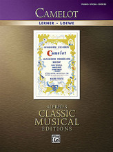 Camelot (Vocal Selections). By Frederick Loewe. For Piano/Vocal/Guitar. Piano/Vocal/Chords; Shows & Movies. Piano/Vocal/Guitar Artist Songbook. Broadway. Softcover. 112 pages. Alfred Music #30875. Published by Alfred Music.

In 1960, Camelot the musical premiered on Broadway at the Majestic Theater to wide acclaimed, garnering four Tony Awards and producing America's top-selling LP for 60 weeks. All selections are professionally arranged for Piano/Vocal/Guitar. Titles: Before I Gaze at You Again • Camelot • C'est Moi • Follow Me • How to Handle a Woman • I Loved You Once in Silence • I Wonder What the King Is Doing Tonight • If Ever I Would Leave You • The Lusty Month of May • The Seven Deadly Virtues • The Simple Joys of Maidenhood • Then You May Take Me to the Fair • What Do the Simple Folk Do?