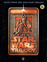 Music From The Star Wars Trilogy - Special Edition by John Williams. For Piano/Keyboard (Piano). Piano/Vocal/Chords; Shows & Movies. Piano/Vocal/Guitar Artist Songbook. Movies. SMP Level 4 (Intermediate). Songbook. Color photos and fold-out color poster (does not include words to the songs). 60 pages. Alfred Music #5204A. Published by Alfred Music. 9x12 inches.

Includes two compositions never before available in print: "Victory Celebration" and "Jedi Rocks." Titles are: Princess Leia's Theme * Star Wars (Main Theme) * Ben's Death-Tie Fighter Attack * The Throne Room * Han Solo and the Princess * The Imperial March * May the Force Be with You * Yoda's Theme * Luke and Leia * Parade of the Ewoks * The Emperor Arrives * Jedi Rocks * Victory Celebration.

About SMP Level 4 (Intermediate) 

Introduction of 4-note chords and sixteenth notes. Hand movement covering 2 to 3 octaves.