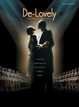 De-Lovely (Music from the Motion Picture). By Cole Porter. For Piano/Vocal/Guitar. Piano/Vocal/Chords; Shows & Movies. Movies and Standards. Difficulty: medium. Songbook. Vocal melody, piano accompaniment, lyrics, chord names, guitar chord diagrams and color photos. 104 pages. Alfred Music #PFM0415. Published by Alfred Music.

The motion picture De-Lovely, an original musical portrait of American composer Cole Porter, is filled with Porter's own unforgettable songs, and stars some of the biggest names in film and music, including Kevin Kline, Ashley Judd, Natalie Cole, Sheryl Crow, and Robbie Williams. Our spectacular folio is sure to be a collector's item, including songs performed in the film along with an elaborate section featuring six panels of color artwork that includes a gate-fold display featuring an array of artist and actor photos on a three-page spread. The book is printed on an antique ivory stock reminiscent of the quality publications available during Porter's lifetime. Titles include Anything Goes * Love for Sale * Night and Day * and more.