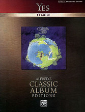 Fragile by Yes. For Guitar. Artist/Personality; Authentic Guitar TAB; Guitar Personality; Guitar TAB. Authentic Guitar-Tab Editions. Progressive Rock and Classic Rock. Difficulty: medium. Guitar tablature songbook. Guitar tablature, standard notation, vocal melody, lyrics, chord names and guitar chord diagrams. 80 pages. Alfred Music #24627. Published by Alfred Music.

This is the matching guitar tab songbook to the classic progressive rock album, from legendary '70s rockers Yes. Included are all the songs from the album: Roundabout • We Have Heaven • South Side of the Sky • Five Percent for Nothing • Long Distance Runaround • The Fish • Mood for a Day • Heart of the Sunrise.