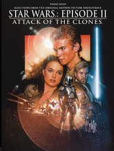 Star Wars Episode II: Attack Of The Clones (Piano Solo). By John Williams. For Piano/Keyboard. Shows & Movies. Piano/Vocal/Guitar Artist Songbook. Movies. Difficulty: medium. Collection. Standard notation, color photos and pull-out color poster (does not include words to the songs). 35 pages. Alfred Music #0683B. Published by Alfred Music.

From the summer hit of 2002! Includes 8 pages of full-color photos from the movie and a pull-out souvenir poster!