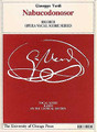 Nabucodonosor Vocal Score Nabucco *avail From U/chicago Press* vocal Score. 425 pages. Hal Leonard #CP134570. Published by Hal Leonard.