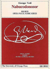 Nabucodonosor Vocal Score Nabucco *avail From U/chicago Press* vocal Score. 425 pages. Hal Leonard #CP134570. Published by Hal Leonard.