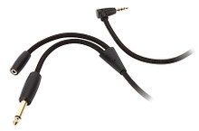 Revised GuitarConnect Cable accessory. General Merchandise. Hal Leonard #GC35874. Published by Hal Leonard.

The cable you need, to use GarageBand or other effects apps with your guitar, bass or keyboard. Our GuitarConnect Cable turns your iPhone, iPad, or iPod touch into the most portable guitar rig/practice room/studio you've ever used. Connect the cable's 1/4″ plug to your guitar, bass, or keyboard; then open GarageBand or other instrument effects apps. We gave GuitarConnect Cable gold connectors for improved conductivity (and thus, a better signal), as well as a braided exterior for durability. As quickly as you can tap your Multi-Touch display, our GuitarConnect Cable and GarageBand plug you into a virtual pedal board with guitar effects, digital tuner, metronome and play-along/practice player that allows you to play along with your favorite songs, or practice tricky sections. No need to lug out the amp; no more neighbors yelling for you to “turn it DOWN...!” Just a super-compact practice rig you can use with your headphones to rock wherever you are, whenever you want. Tuck your iPhone into a pocket and you're playing without being tied down (excellent for practicing windmills from atop your coffee table). And because The GuitarConnect Cable provides a standard 1/8″ (3.5 mm) stereo mini jack, you can plug in your headphones, or an AUX cable (we suggest our own excellent Auxiliary Audio Cable) and play into your home stereo, amp, control board, whatever.