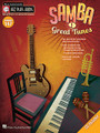 Samba (Jazz Play-Along Volume 147). By Various. For C Instruments, Bass Clef Instruments, Bb Instruments, Eb Instruments. Jazz Play Along. Softcover with CD. 88 pages. Published by Hal Leonard.

For use with all Bb, Eb, C and bass clef instruments, the Jazz Play-Along Series is the ultiimate learning tool for all jazz musicians. With musician-friendly lead sheets, melody cues and other split-track choices on the included CD, this first-of-its-kind package makes learning to play jazz easier than ever before.

FOR STUDY, each tune includes a split track with: • Melody cue with proper style and inflection • Professional rhythm tracks • Choruses for soloing • Removable bass part • Removable piano part.

FOR PERFORMANCE, each tune also has: • An additional full stereo accompaniment track (no melody) • Additional choruses for soloing.

9 songs: Aqui, Oh! • Comecar de Novo • É Luxo Só • Ebony Samba (Sambanegro) • Mania De Maria • Rio • Samba Dees Days • Simple Samba • Tristeza.