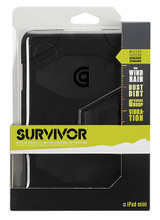 Survivor for iPad Mini accessory. General Merchandise. Hal Leonard #GB359182. Published by Hal Leonard.

Simply put, the Griffin Survivor Case is the most protective case we've ever built. Tested and certified to meet or exceed US Department of Defense Standard 810F, Griffin's Survivor military-duty case is designed from the inside out to protect your iPad mini from extreme conditions – dirt, sand, rain, shock, vibration and a host of other environmental factors. Survivor is built on a shatter-resistant polycarbonate frame clad in rugged, shock absorbing silicone. A built-in screen protector seals your multi-touch display from the outside environment, while hinged plugs seal the dock connector, camera lens, headphone port, hold switch and volume controls. The included stand clips on, then folds open for landscape viewing and typing.