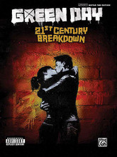 Green Day - 21st Century Breakdown by Green Day. For Guitar. Artist/Personality; Authentic Guitar TAB; Guitar Personality; Guitar TAB. Guitar Recorded Version. Softcover. Guitar tablature. 140 pages. Alfred Music #33256. Published by Alfred Music.

All the songs in notes and tab from the smash-hit 2009 release from Green Day. Includes: Song of the Century • 21st Century Breakdown • Know Your Enemy • Before the Lobotomy • Last Night on Earth • 21 Guns • and more.